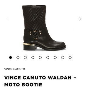 *NWT* Vince Camuto Black Leather Waldan Booties